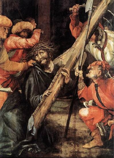Matthias  Grunewald Carrying the Cross Norge oil painting art